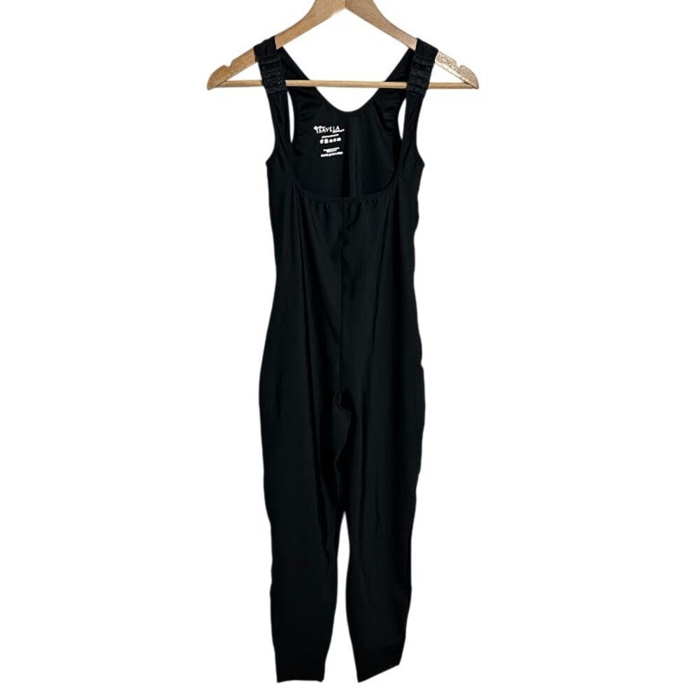 Isavela Sleeveless Full Length Body Suit Women S/M Black Post Surgical Faja